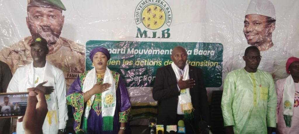 MEETING DE REMERCIEMENT AUX AUTORITÉS DE LA TRANSITION : Le mouvement Jeka Baara soutient les actions des autorités de la transition